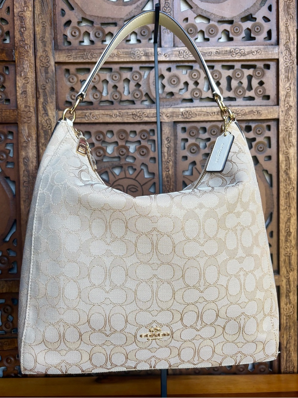 NWOT Coach Hobo Celeste Convertible Signature Canvas Bag - H1792 F58327 (2017)